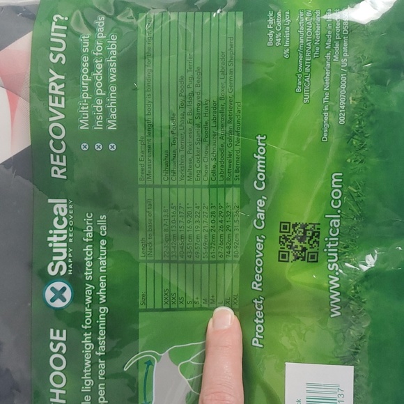 Suitical Happy Recovery Dog Recovery Suit, Size Large, Color Black - Picture 4 of 5